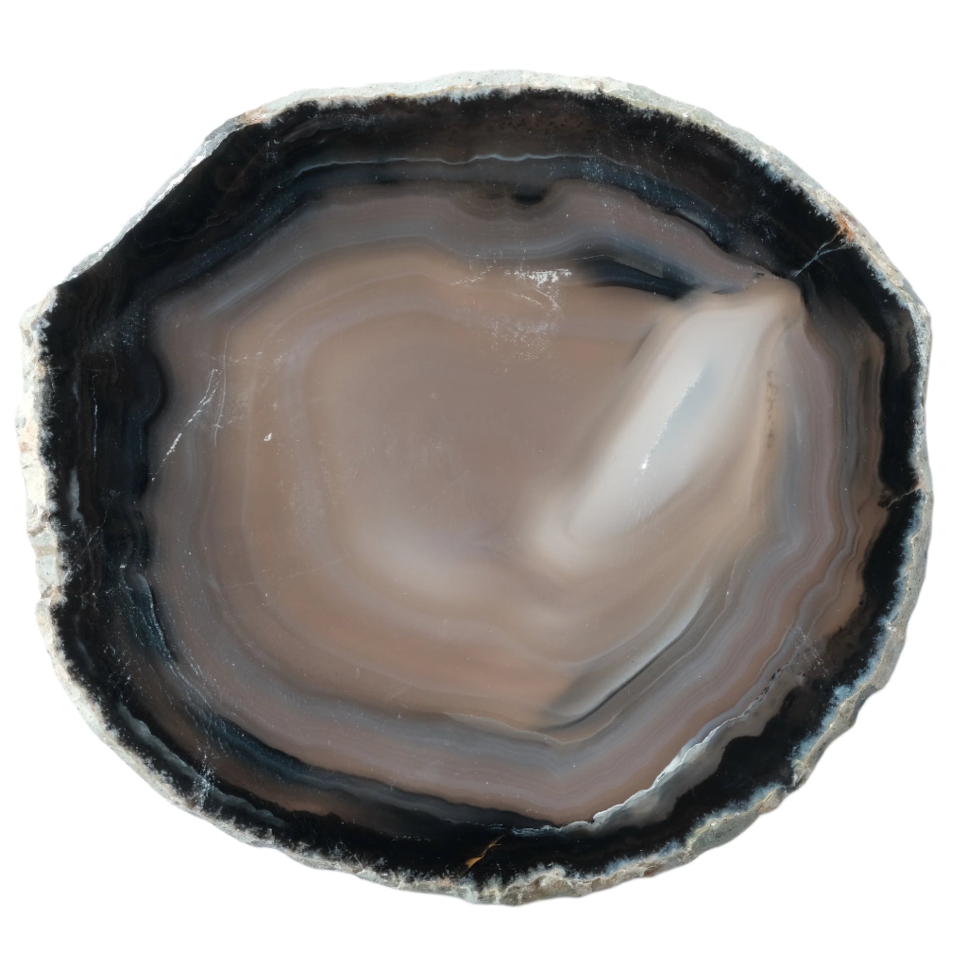 Agate natural slice 5-6 inches, promoting balance and harmony, cleansing negative energies, and supporting healing.