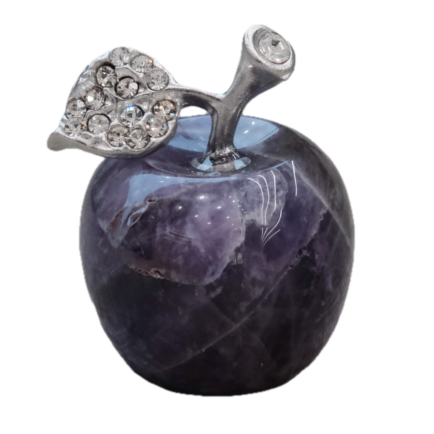 Amethyst Carved Apple 1" - Spiritual Insight, Inner Calm & Deep Healing