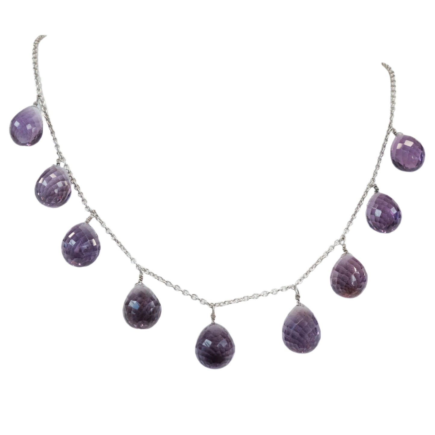 Amethyst Sterling Silver Necklace