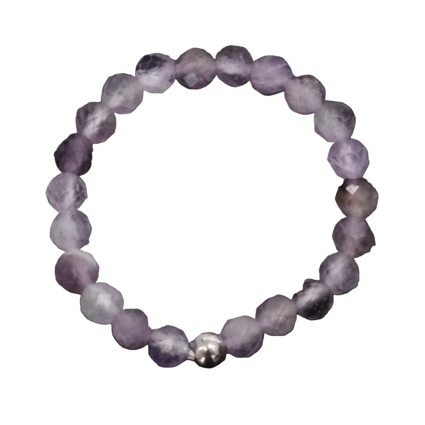 Amethyst Faceted Stone Bead Ring - Spiritual Insight, Inner Calm & Deep Healing