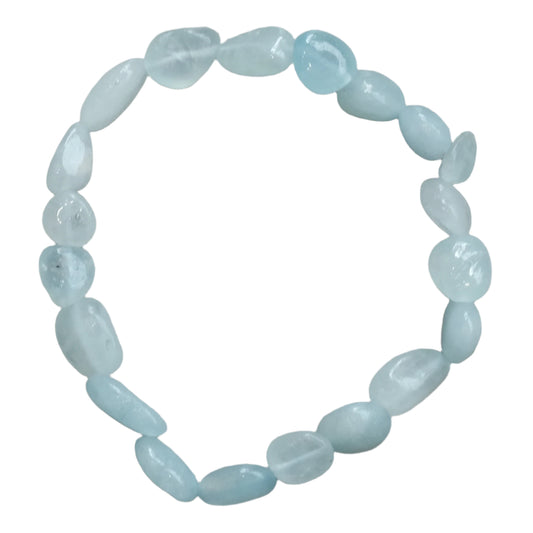 Aquamarine Tumbled Stone Bracelet