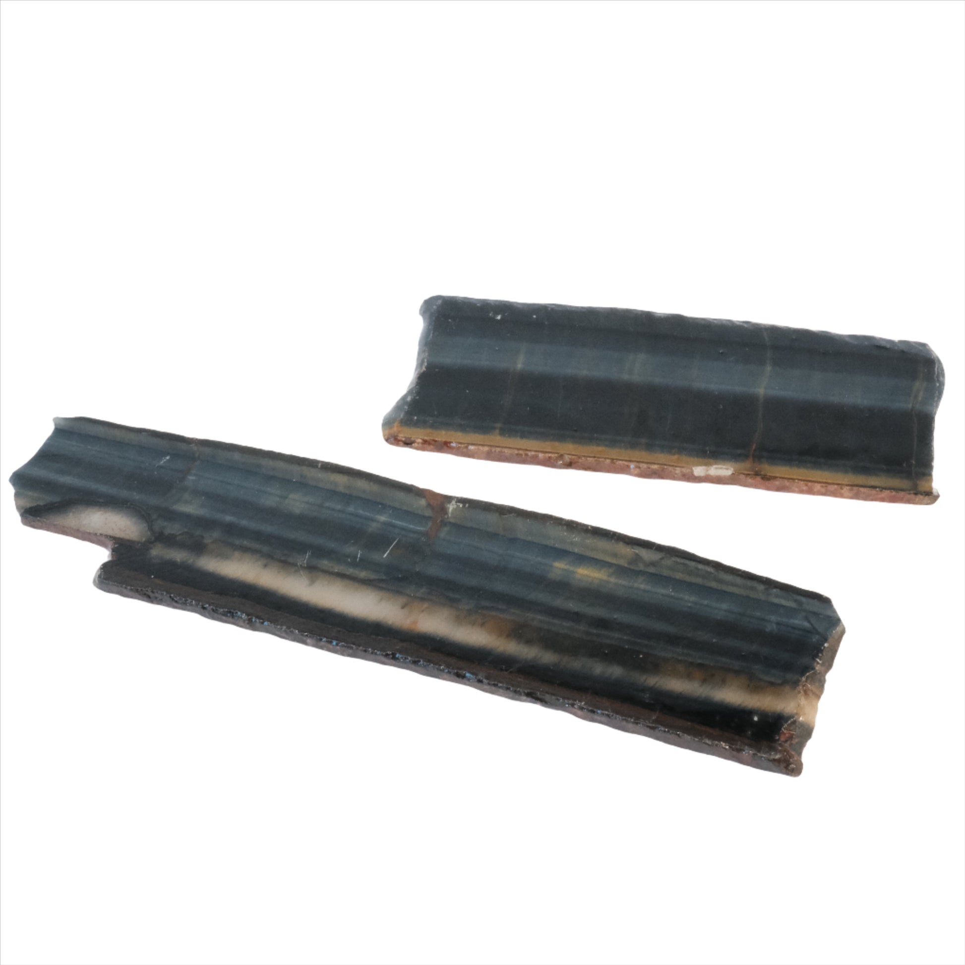 Blue tiger eye slab showcasing natural healing properties, promoting balance, insight, and prosperity.