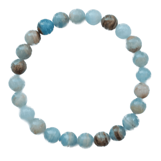 Blue Onyx Bracelet 8MM promoting strength and confidence with soothing stone beads. Ideal for enhancing willpower and emotional peace.