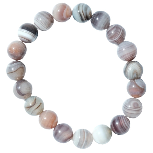 Botswana Agate Bracelet 10MM