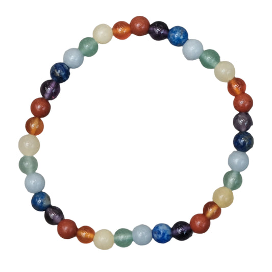 Energy Center Chakra Children Size Bracelet 4mm