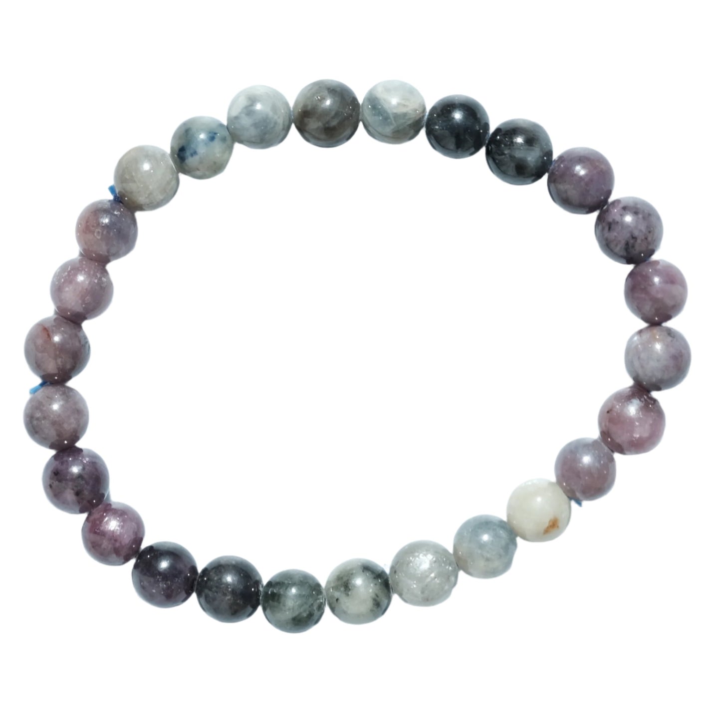 Mix Sapphire Bracelet 7MM with multicolored beads for wisdom and balance.