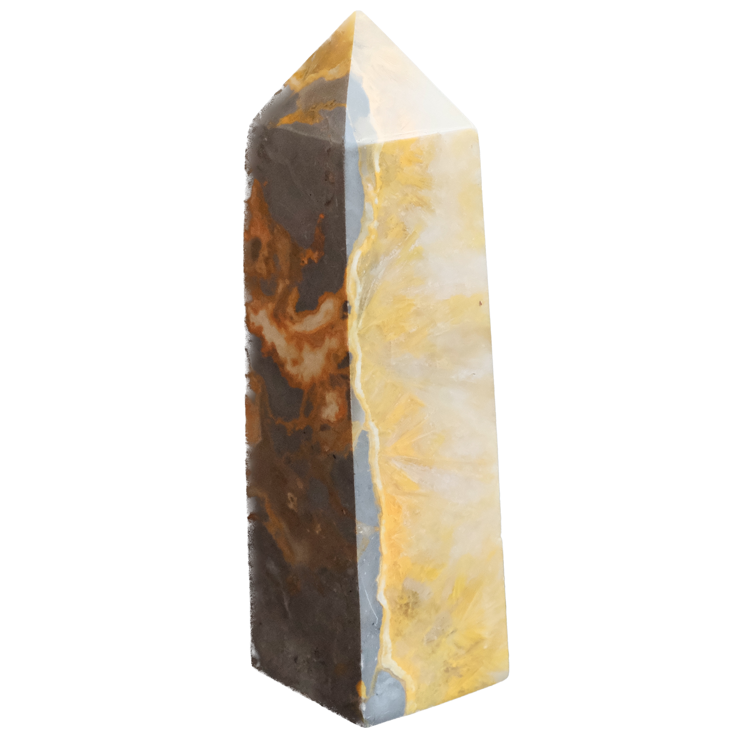 Bumble Bee Jasper Obelisk Tower - Energy, Creativity & Confidence