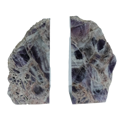Chevron Amethyst Bookends - Spiritual Insight, Inner Calm & Deep Healing
