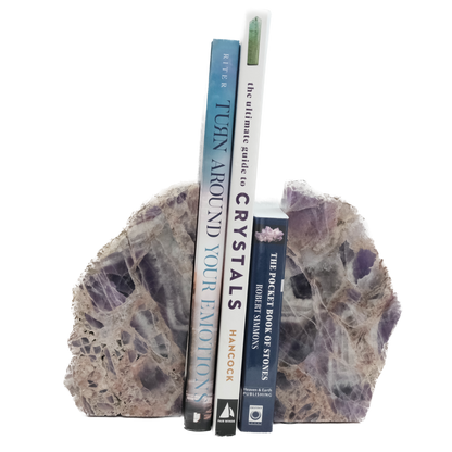 Chevron Amethyst Bookends - Spiritual Insight, Inner Calm & Deep Healing