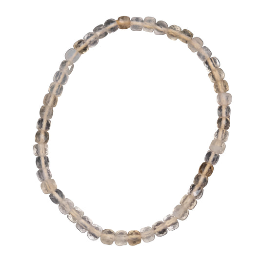 Citrine Faceted Cube Bracelet - Success, Joy & Mental Clarity