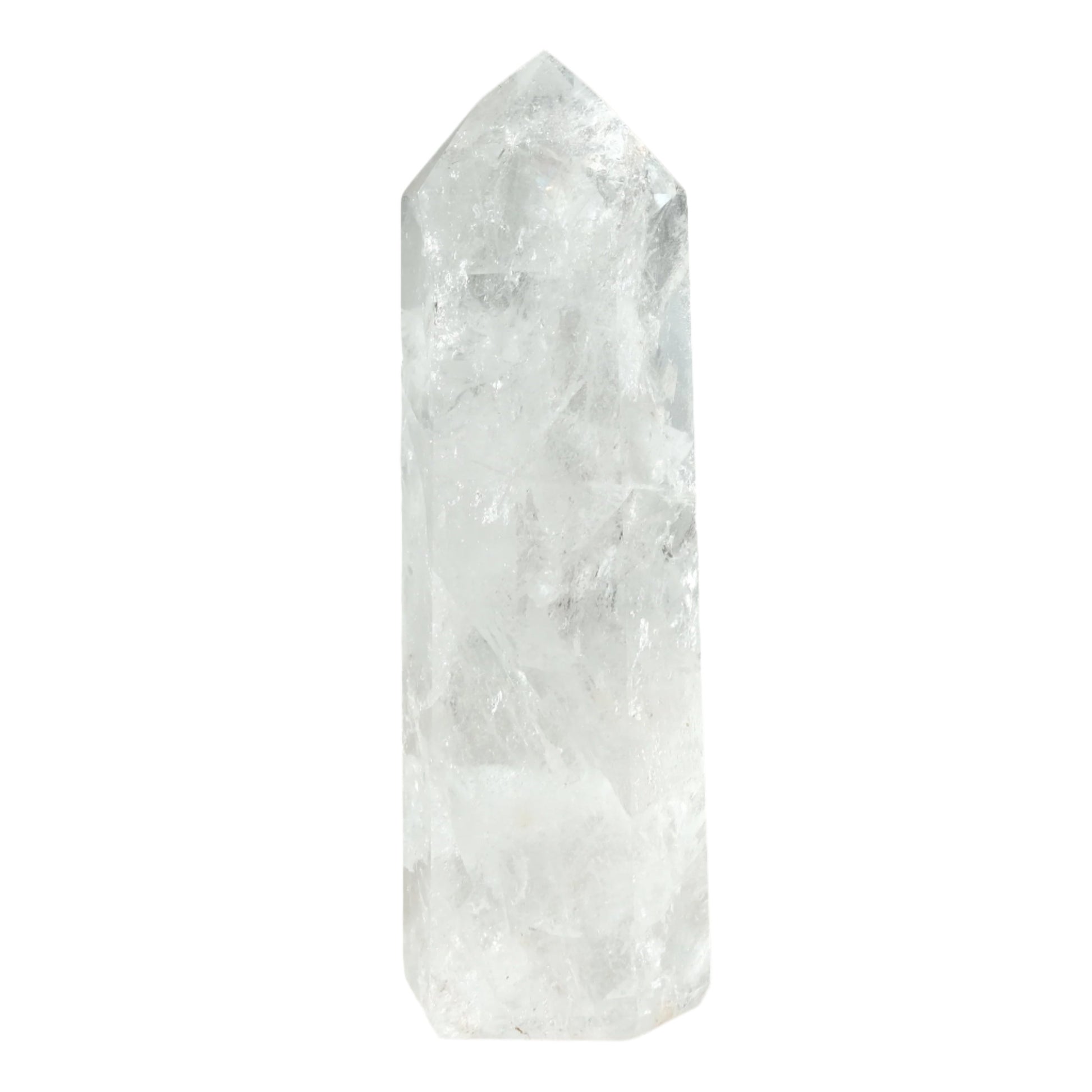 Clear Quartz Tower 287g, energy amplifier crystal, absorbs and balances energy, enhances concentration and memory