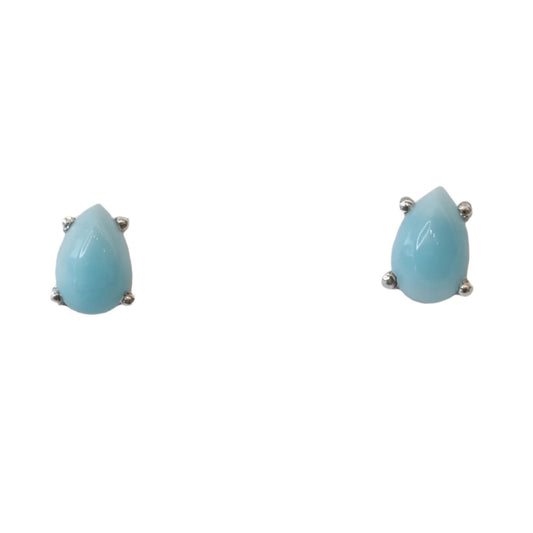 Larimar Sterling Silver Earrings