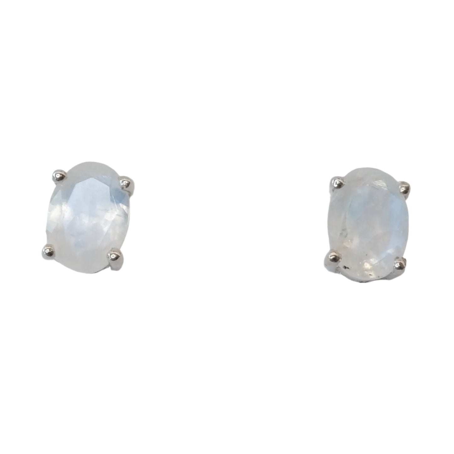 Shimmering moonstone earrings promoting inner strength, serenity, and creativity.