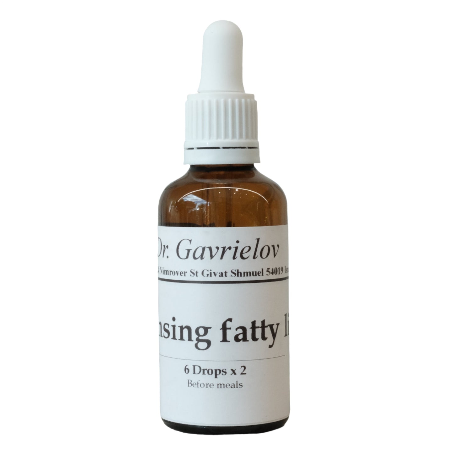 "Cleansing Fatty Liver Healing Essence with dropper bottle design"