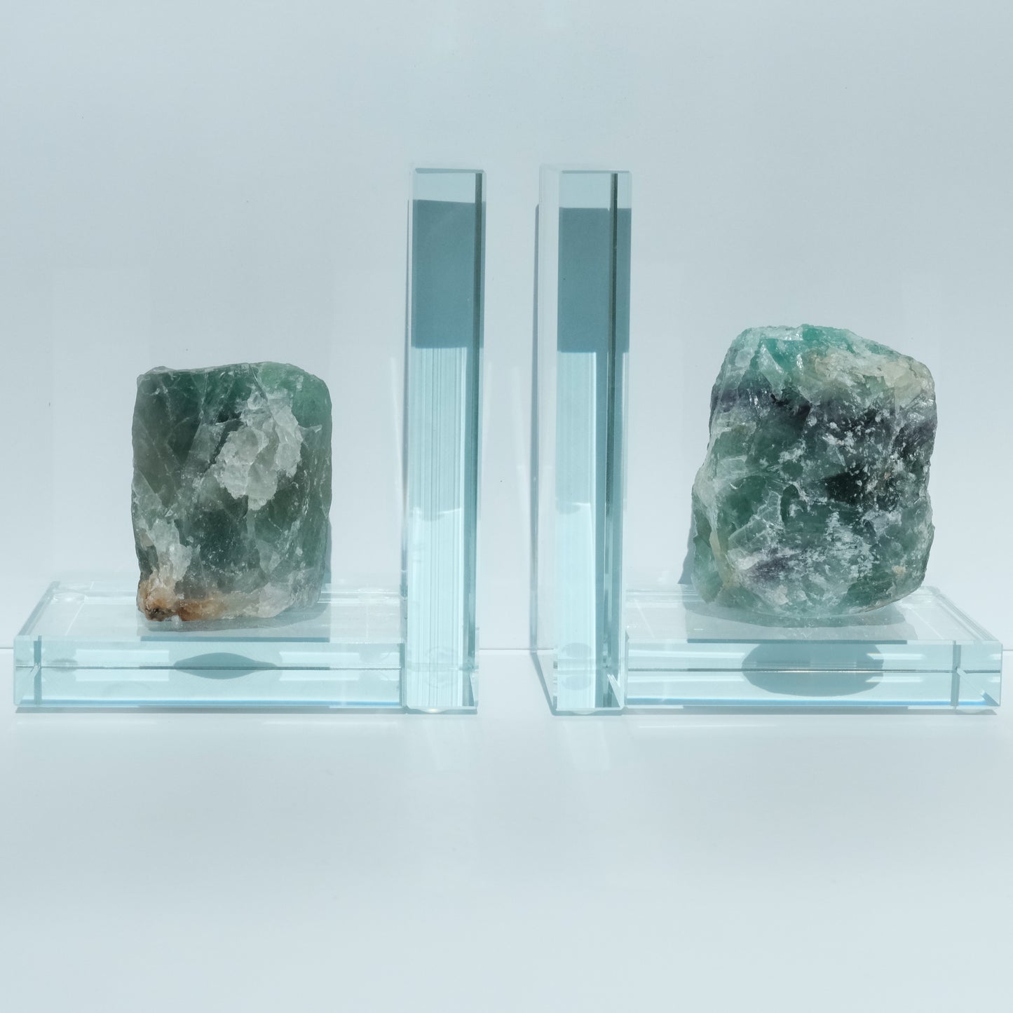 Fluorite Bookends - Clarity, Balance & Spiritual Insight