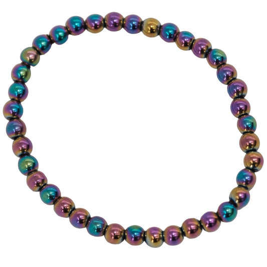 Rainbow Hematite Children Bracelet