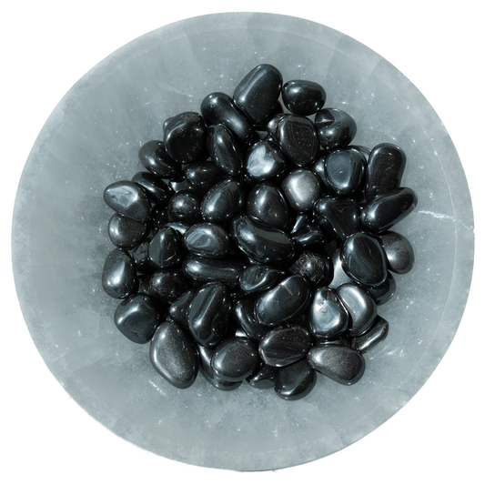 Hematite Tumbled Stone 12-20MM - Strength, Stability & Protection
