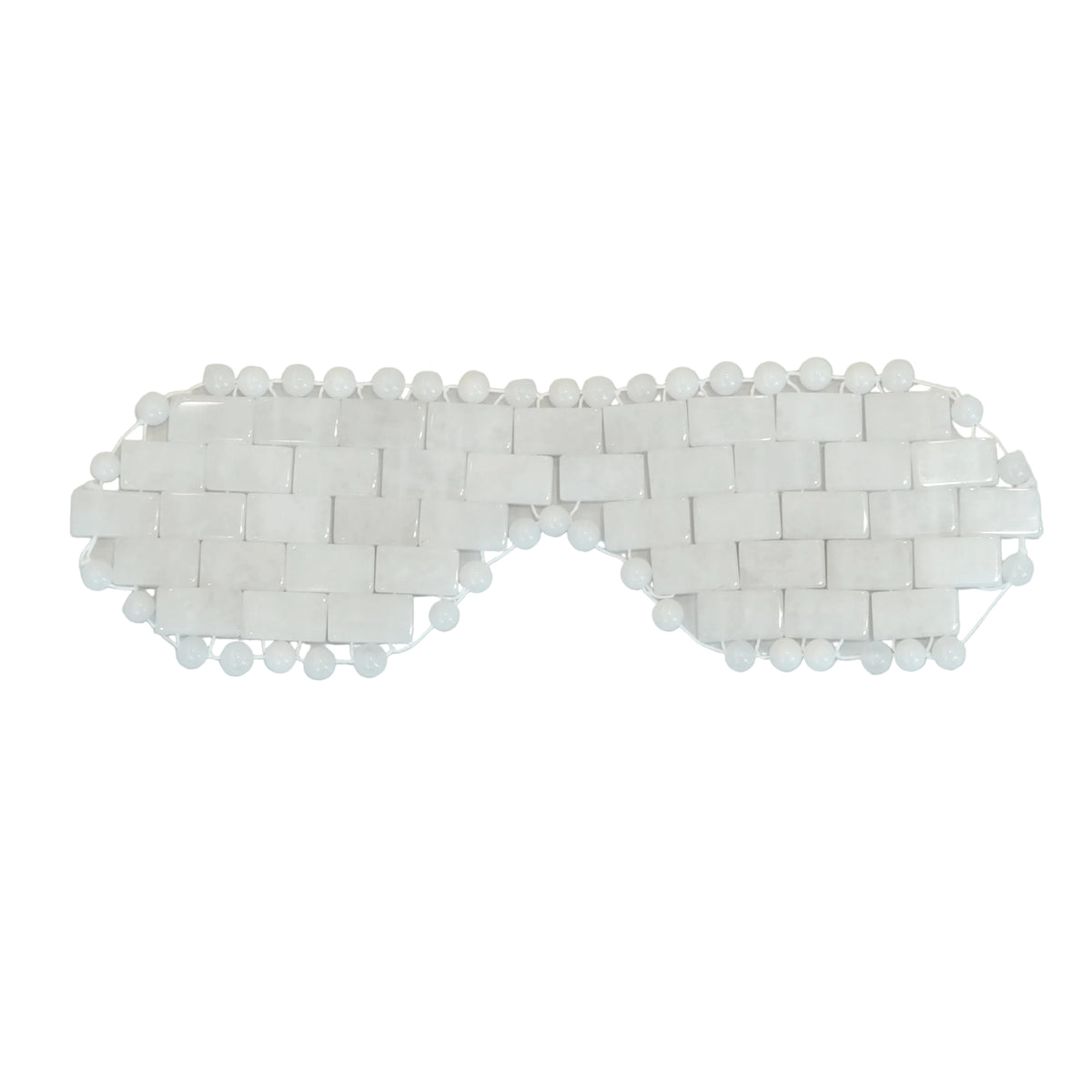 White Jade Eye Mask - Harmony, Prosperity & Well-Being