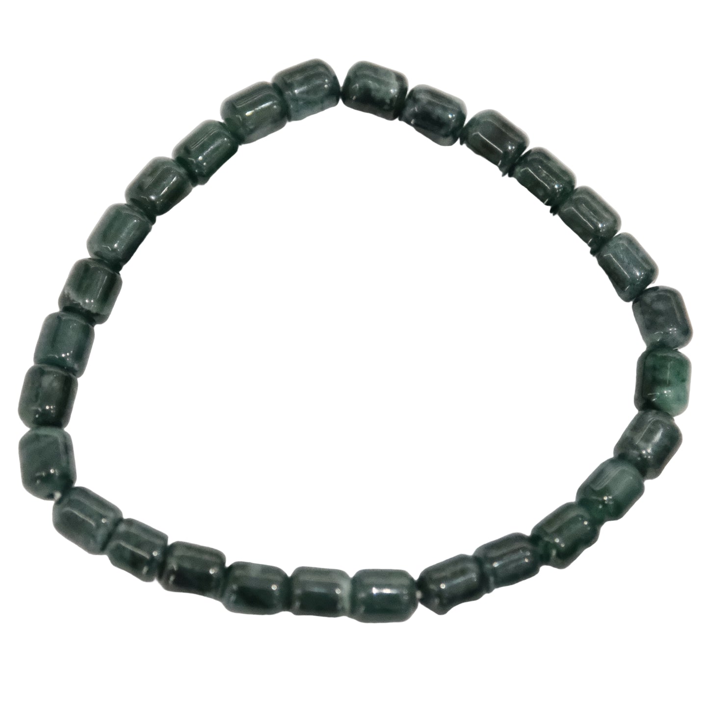 Jade Tube Bead Bracelet - Harmony, Prosperity & Well-Being