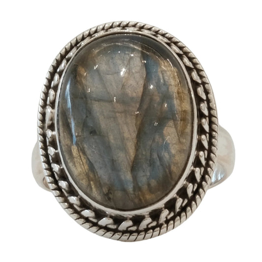 labradorite sterling silver ring