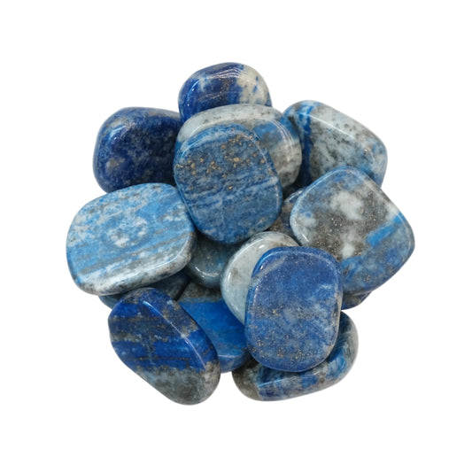 Lapis Lazuli Flat Tumble - Truth, Wisdom & Inner Peace