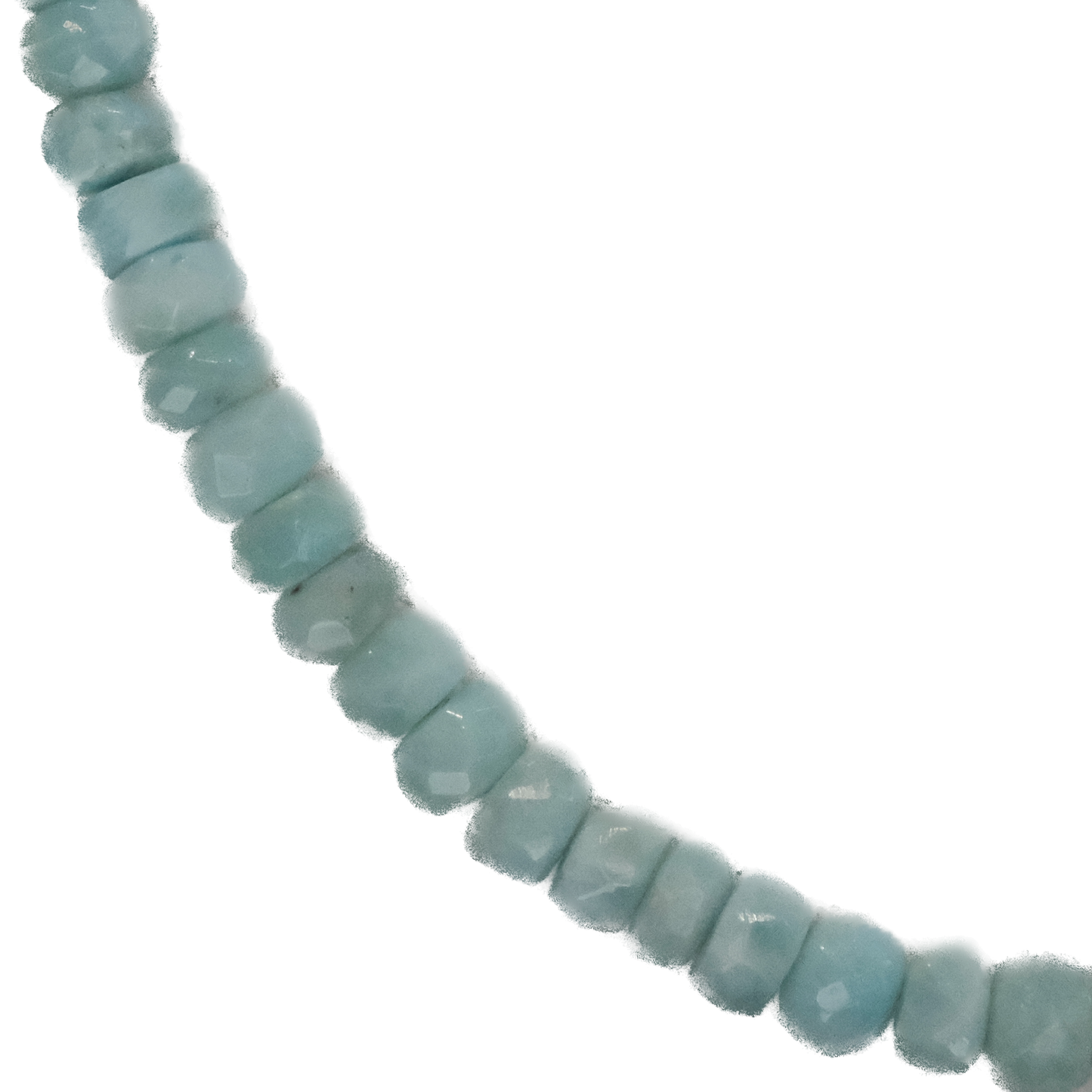 Larimar Faceted Bead Necklace - Serenity, Truth & Feminine Balance