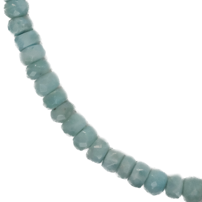 Larimar Faceted Bead Necklace - Serenity, Truth & Feminine Balance