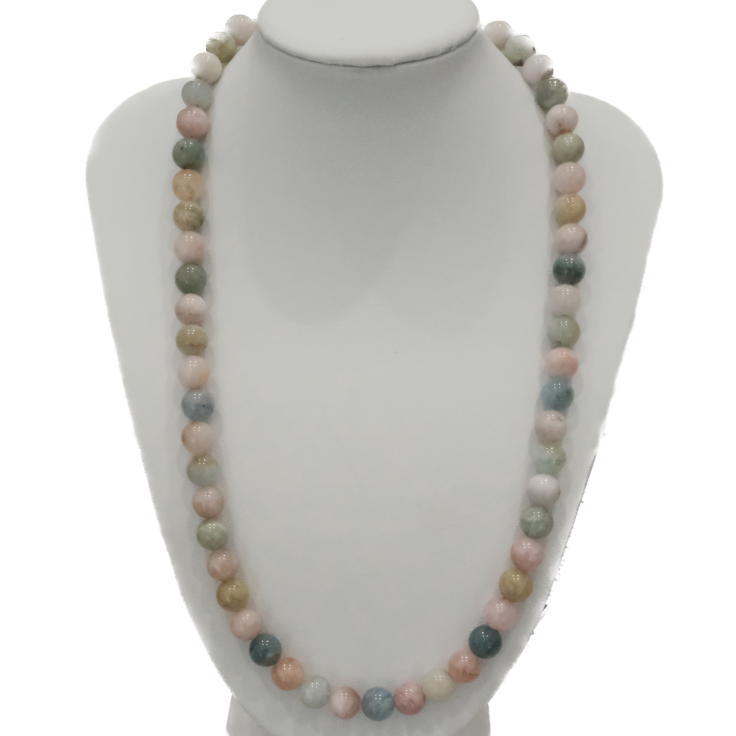 Morganite Beaded Necklace - Love, Healing & Compassion