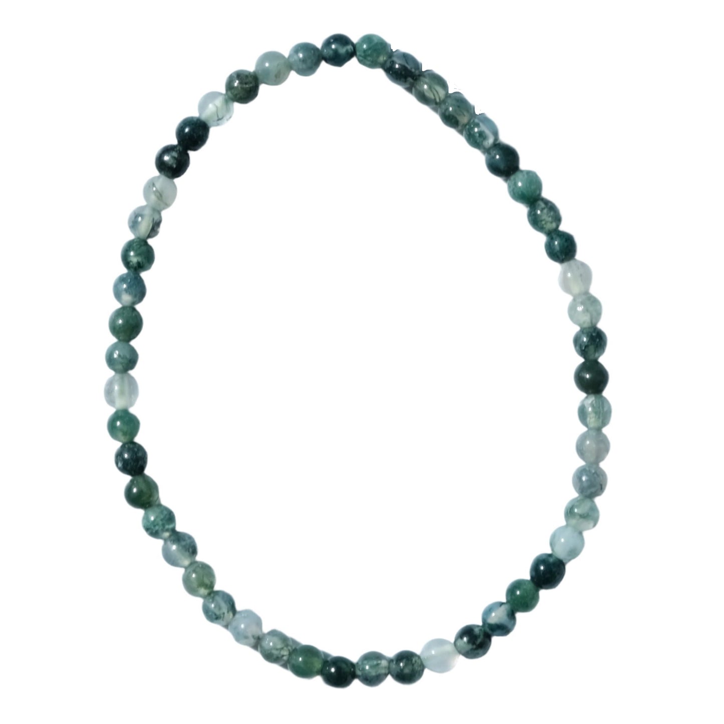 Green Moss Agate Bracelet 4MM