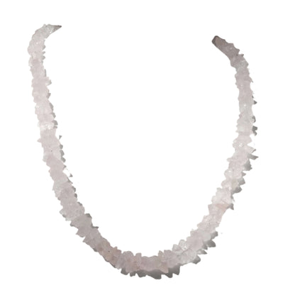 Rose Quartz Chip Necklace for self-confidence, love, and healing, balancing the heart for a joyful life.