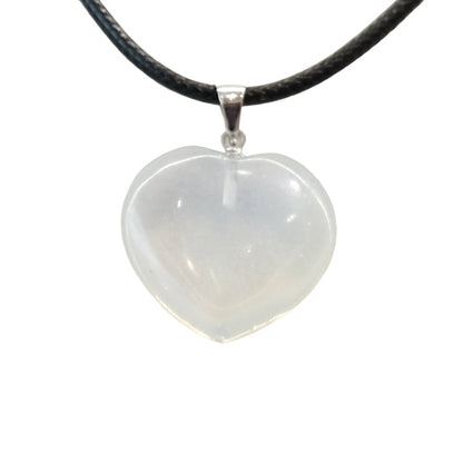 Opalite Heart Pendant Necklace