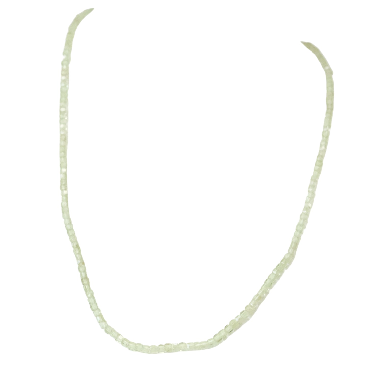 Peridot Faceted Bead Necklace - Renewal, Confidence & Growth