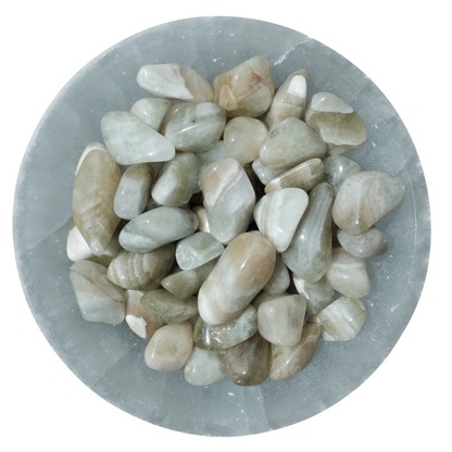 Prasiolite Tumbled Stone - Stone of Heart-Centered Transformation