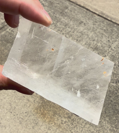 Optical Calcite Iceland Spar Raw 186g - Clarity, Courage & Higher Awareness