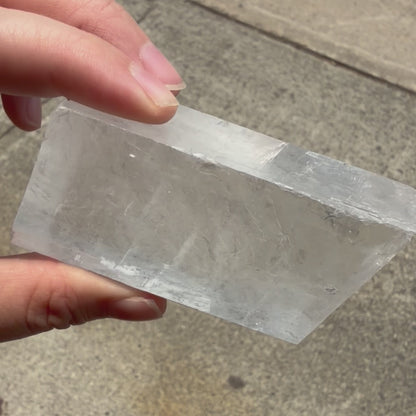 Optical Calcite Iceland Spar Raw 186g - Clarity, Courage & Higher Awareness