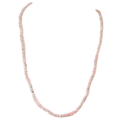 Rhodochrosite 2mm Faceted Stone Necklace - Deep Heart Healing & Emotional Breath
