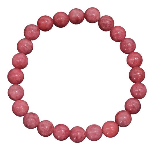 Rhodonite Bracelet 8MM - Compassion & Emotional Harmony