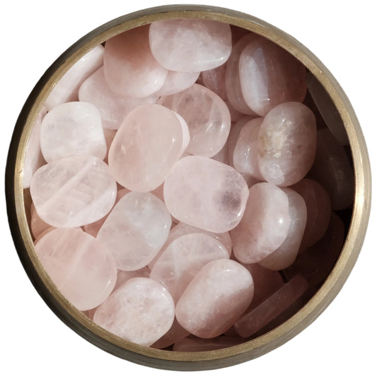 Rose Quartz Tumbled Flat Stone