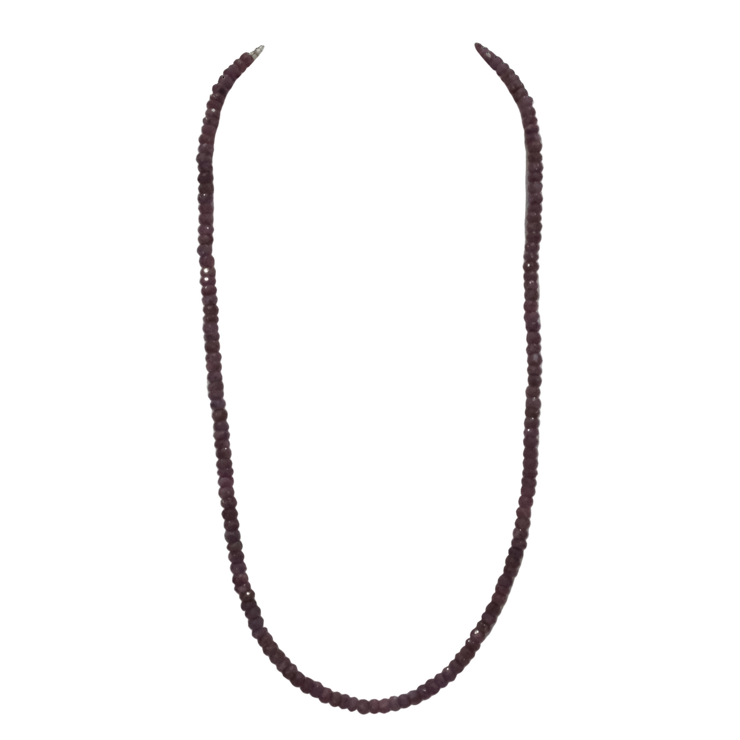 Ruby Faceted Necklace 4MM - Vitality, Courage & Inner Fire