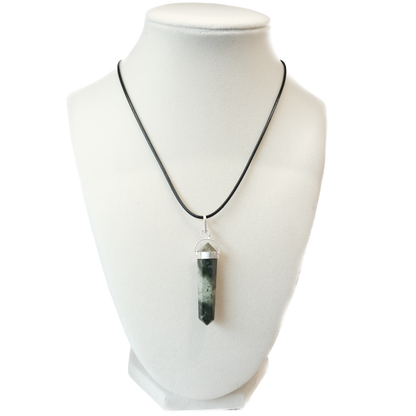 Serpentine Double Terminated Pendant Necklace