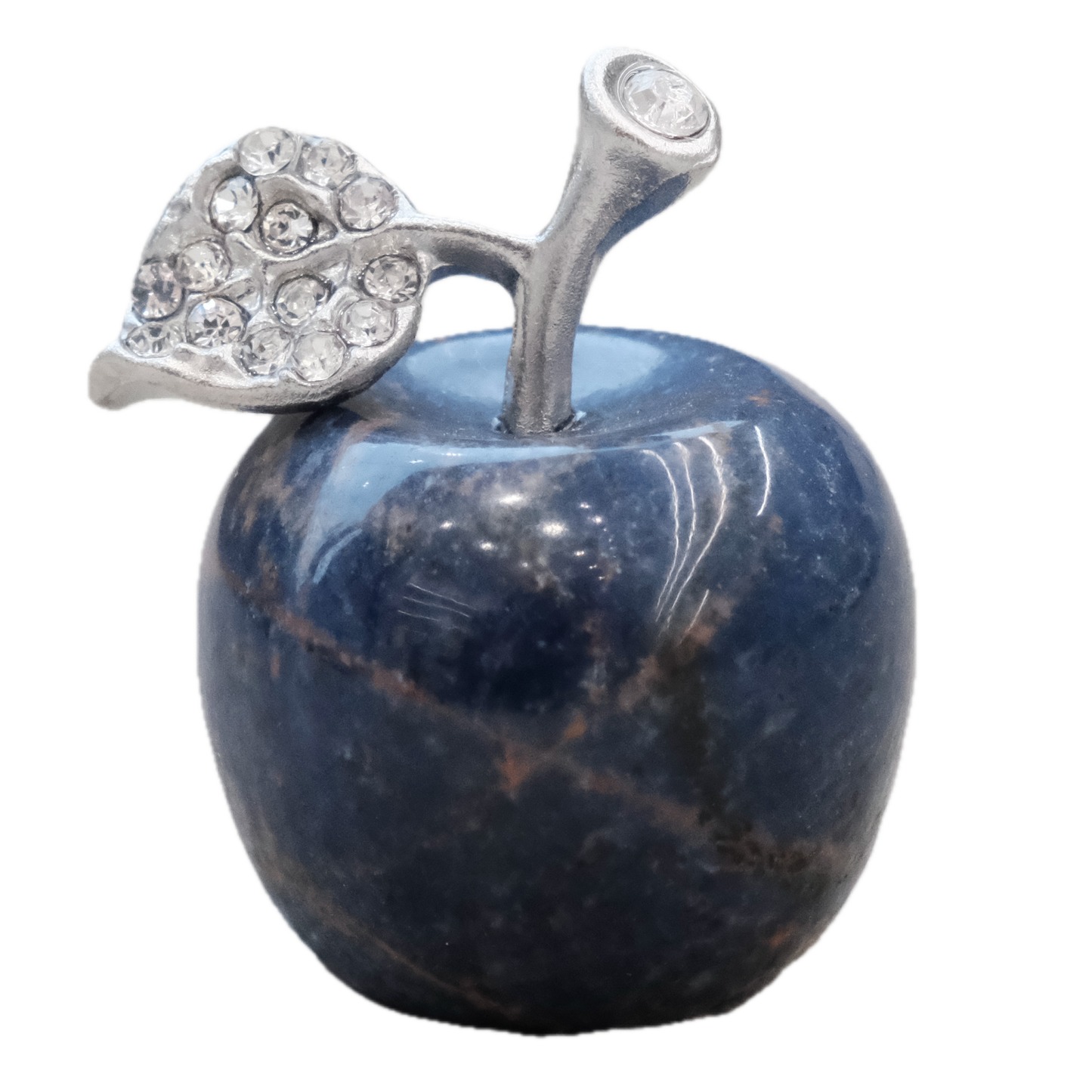 Sodalite Carved Apple 1" - Clarity, Calm & Confident Expression