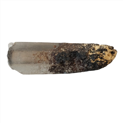 Smoky Quartz Point Rough crystal for grounding, neutralizing negative energies, and promoting well-being with natural texture.