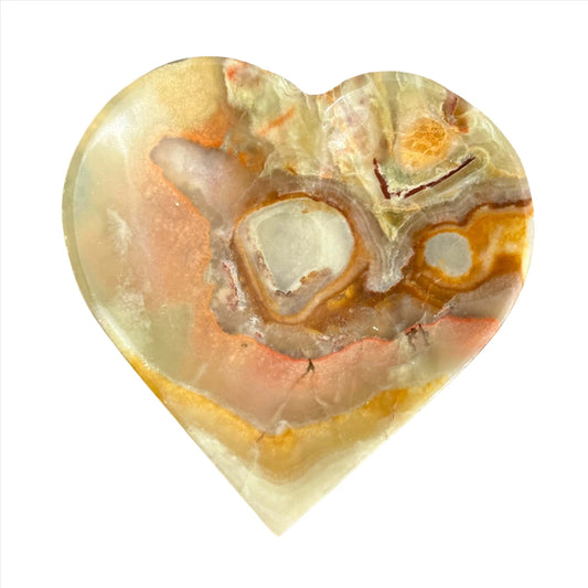 Green Onyx Heart Plate