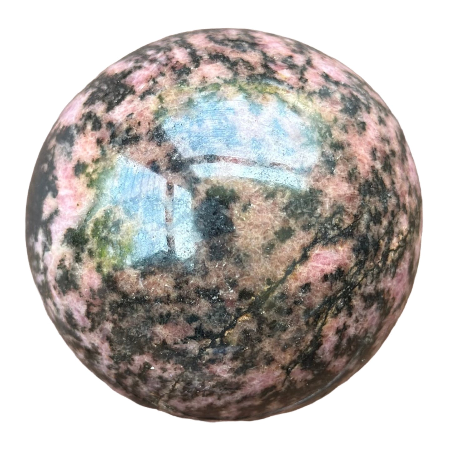 Rhodonite Sphere 379g