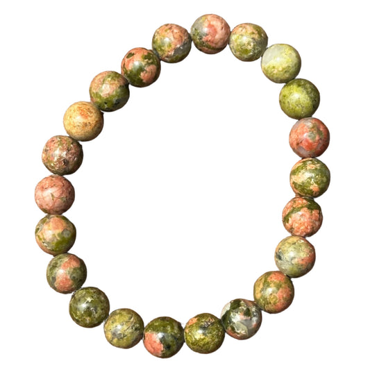 Unakite Bracelet 8mm 